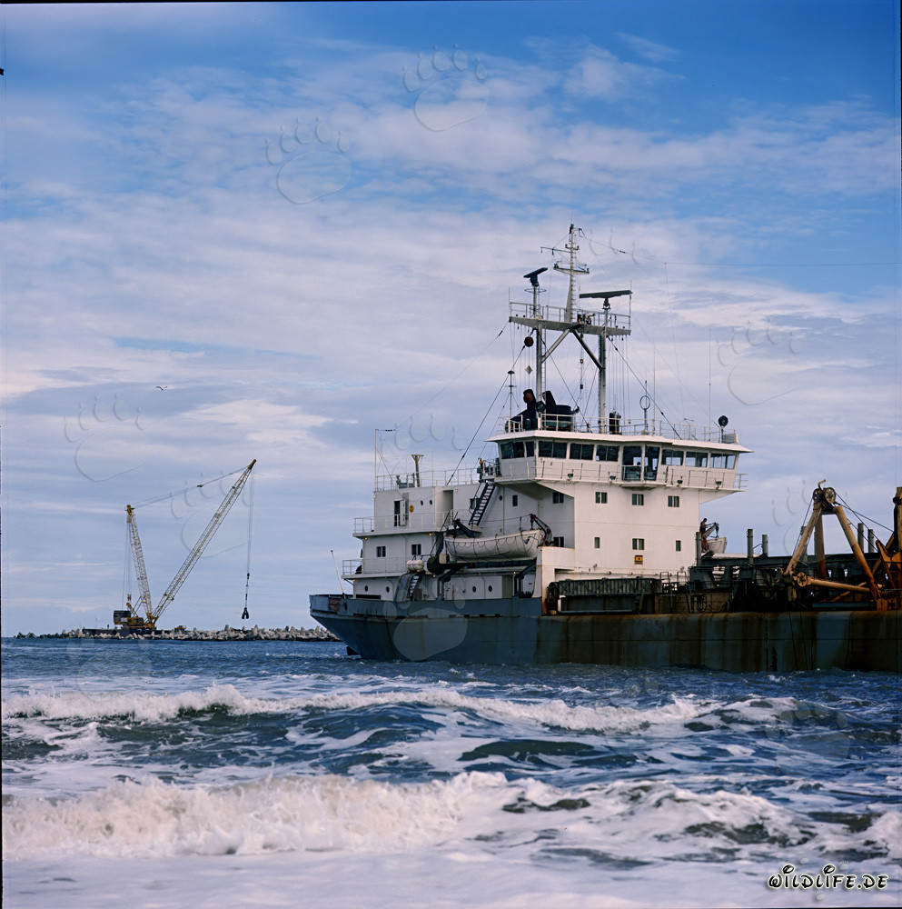Draga a cassone HENDRIK ZANEN in azione nel porto di Richards Bay, Sudafrica