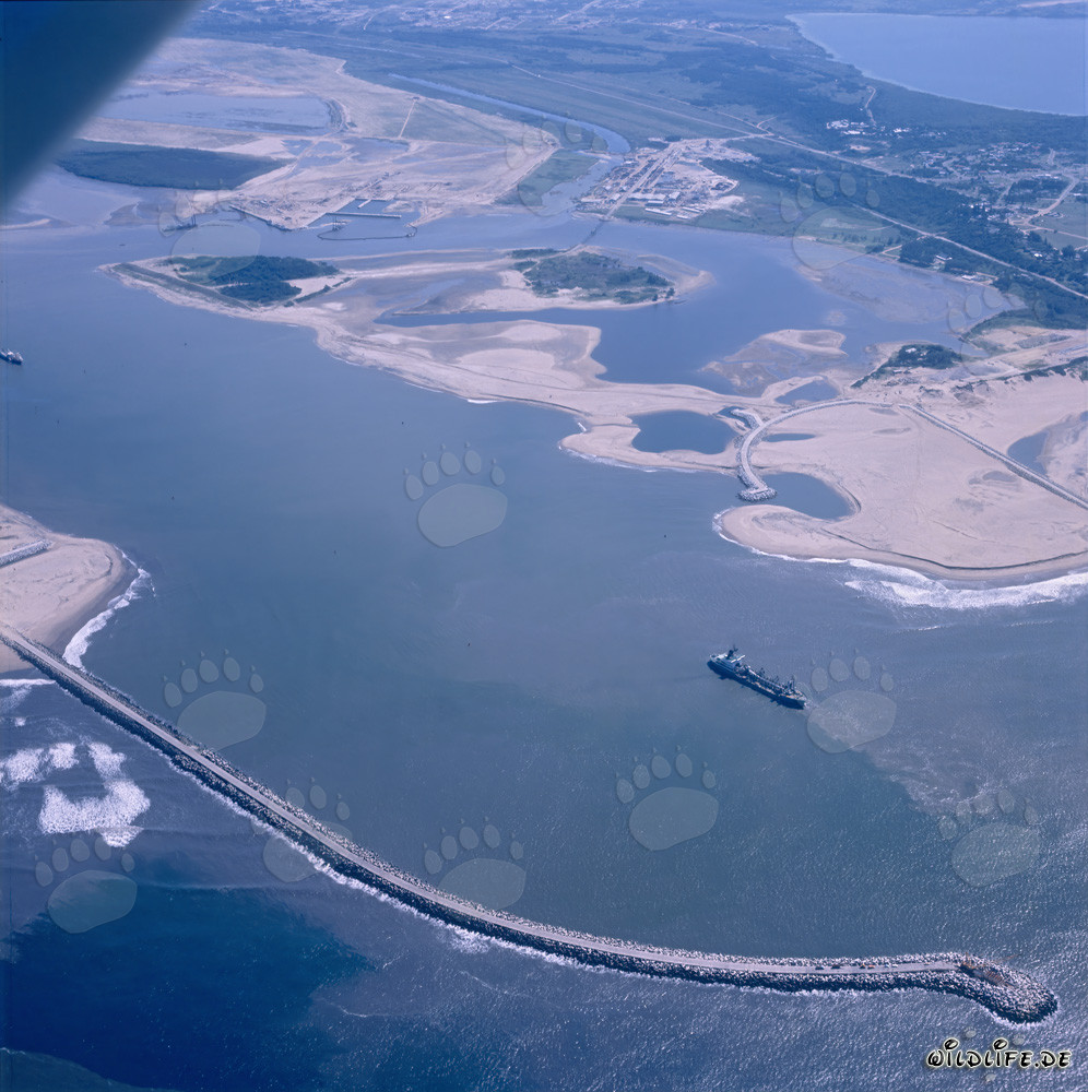 Rompeolas del sur en Richards Bay, Sudáfrica