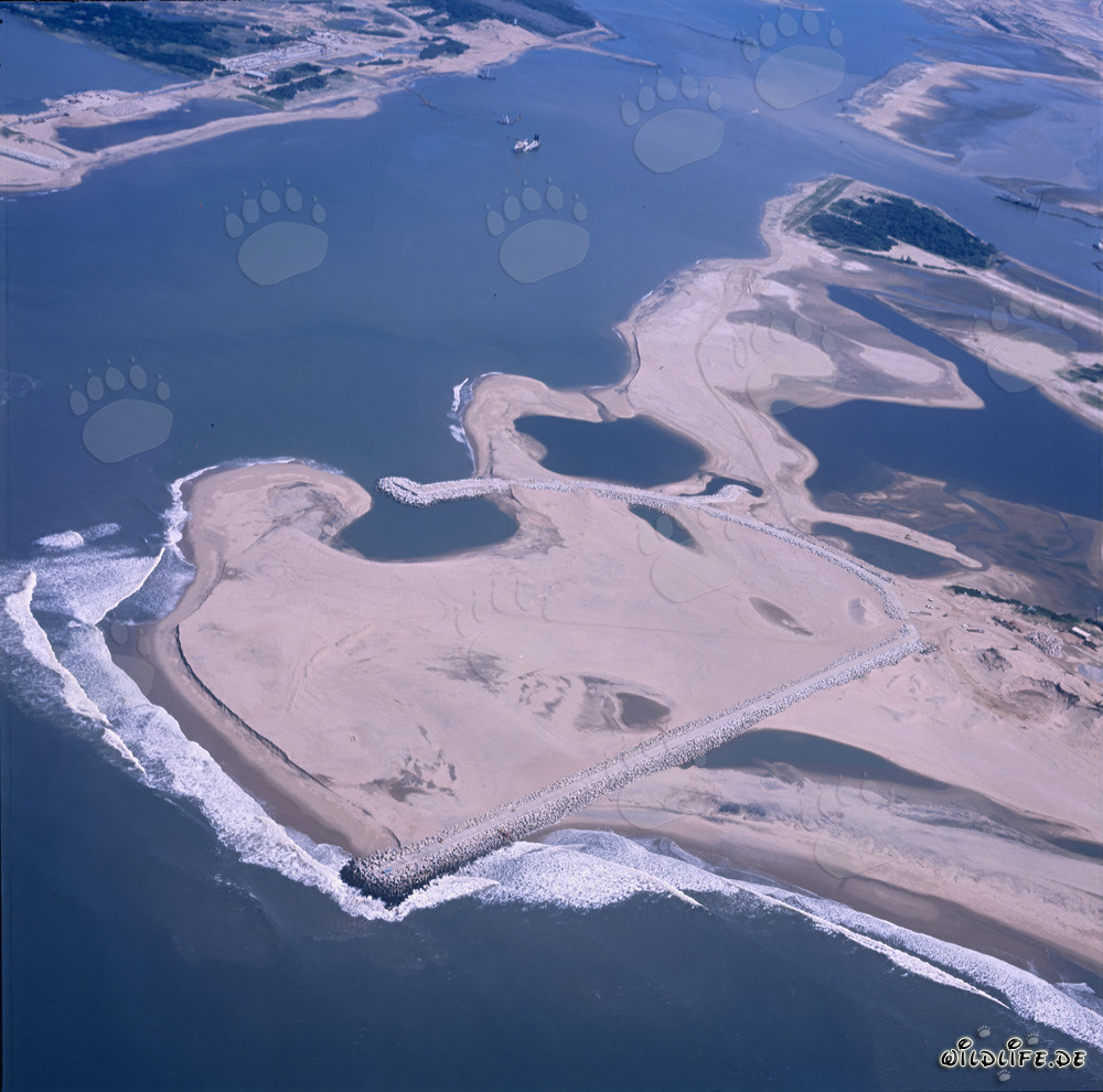Molo frangiflutti nord e Promontorio nord a Richards Bay, Sudafrica