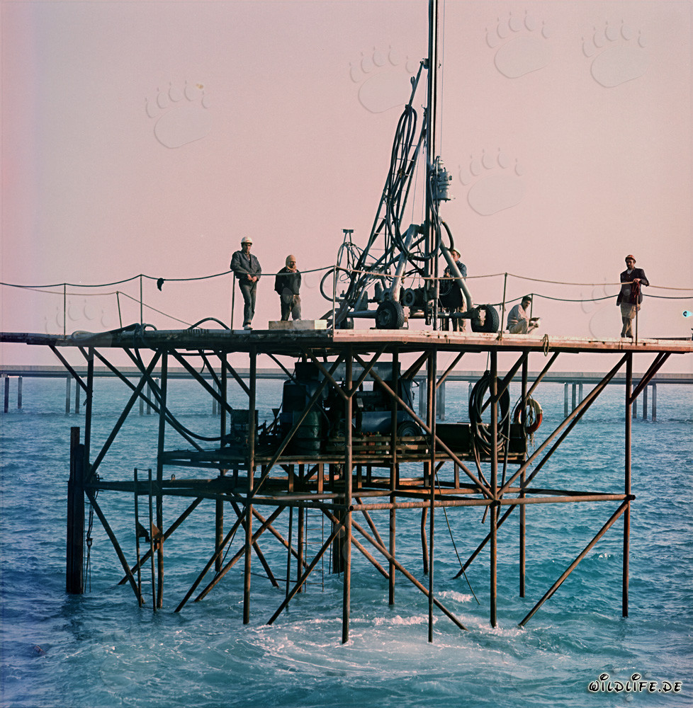 Torre in acciaio con trivella sovrapposta Atlas Copco in Kuwait