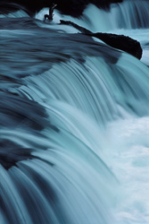 Unique natural beauty at Brooks River Waterfall
