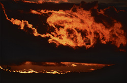 Magical sunset at Naknek Lake in Katmai, Alaska