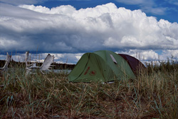 Camping Adventure at the Picturesque Lake Coville in Alaska