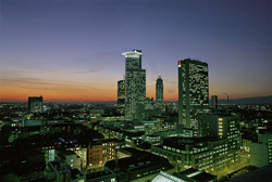 Imágenes únicas de Frankfurt de noche