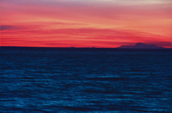 Romantic Sunset over Walker Bay, South Africa