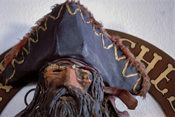 Faszinierendes Piraten Porträt auf Walker´s Cay, Bahamas