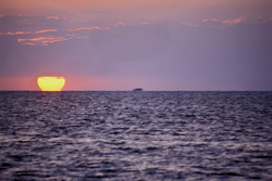 Romantic Sunset on Walker's Cay in the Bahamas
