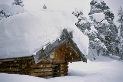 Winter Wonderland: Snow-covered Weather Shelter in Bavaria