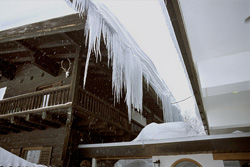 Beautiful Icicles in Mittenwald, Bavaria