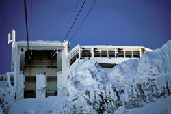 Winter Magic at the Karwendel Cable Car Mountain Station - Snow-Covered Idyll