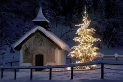 Capture a Reflective Christmas Atmosphere in the Mountains