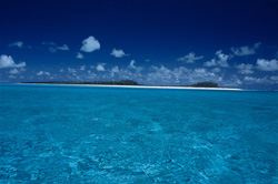 Romantic South Seas Island with Crystal Clear Waters and Tropical Beauty