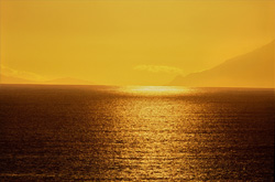 Magical Sunset at Walker Bay in South Africa