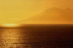 Romantic Sunset in Walker Bay, Western Cape, South Africa