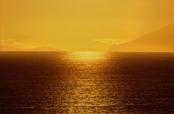 Spectacular Sunset over Walker Bay in South Africa