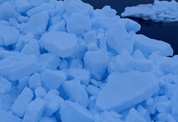 Pack ice landscape at Cape Anne: Natural wonder of the Arctic