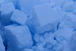 Picturesque pack ice at Cape Anne in Canada - natural wonder of the Arctic