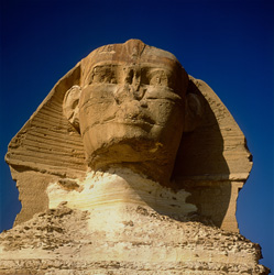 The majestic portrait of the Great Sphinx of Giza - an iconic landmark of Egypt