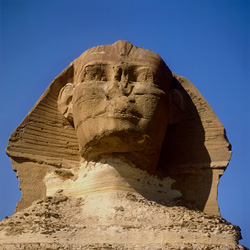 The Majestic Gaze of the Great Sphinx of Giza - Symbol of Egyptian Power and Mysteries
