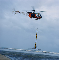 Professional Sounding with Helicopter at North Breakwater in Richards Bay, South Africa