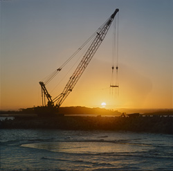 Romantic Sunset at North Breakwater in Richards Bay, Natal, South Africa