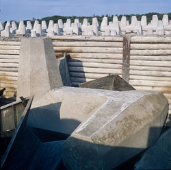 Production of Dolosse at the North Breakwater Dolos Yard