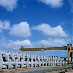 Production and Storage of Dolosse at North Breakwater in Richards Bay