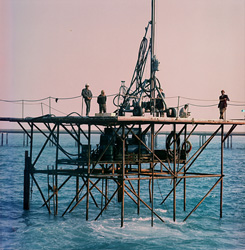 Underwater Drilling Conducted with Atlas Copco Underwater Drilling Equipment in Hard Coral Conglomerate
