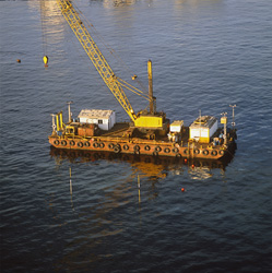 Impressive Engineering Project: Crane Barge for Creating the Foundation Surface